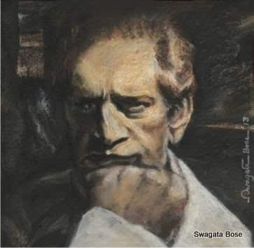 Portrait painting by Swagata Bose